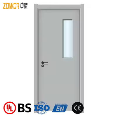 UL Certified Steel Fire Exit Door with Panic Exit Bar 120 Mins Emergency Fireproof Door for Hospital School Warehouse Office